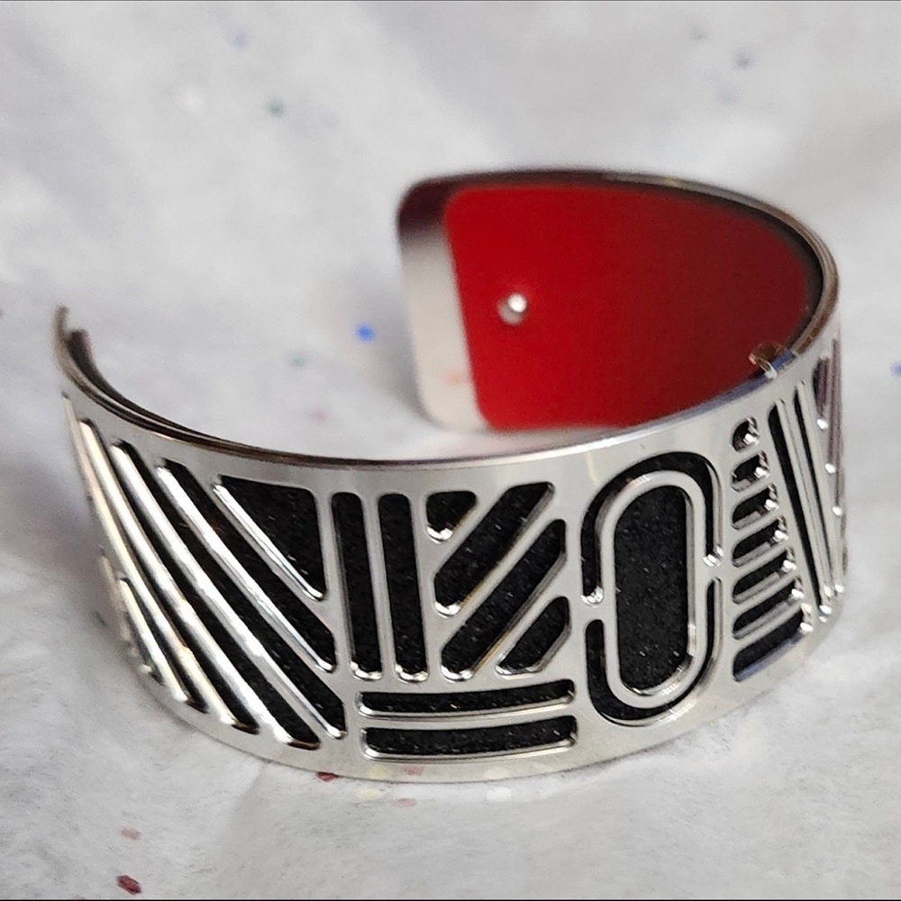 Love Stainless Steel Cuff Bracelet - Picture 9 of 11